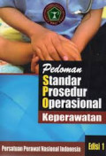 Pedoman Standar Prosedur Operasional Keperawatan