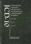 ICD-10 Vol. 1 Tabular List, International satistical classification of diseases and related helath problems, 10th revision